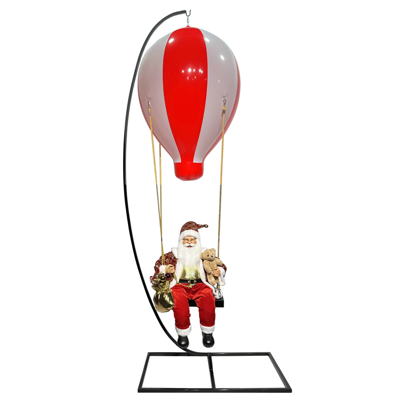 Balonna gorące powietrze Święty Mikołaj z uchwytem